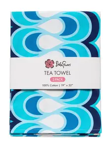 TEA TOWEL set of 2 Rio Blue