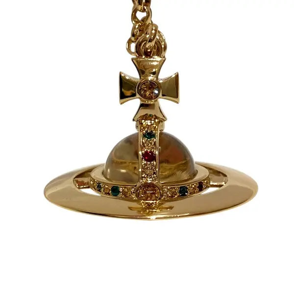 Pre-owned vivienne westwood Brass Small Leather Goods Small Orb Necklace