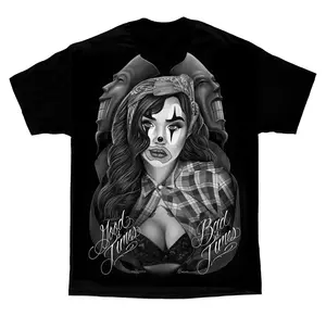 DGA David Gonzales Art Bad Good Times Clowns Cholo Tattoos Motorcycles T Shirt Christmas Menswear