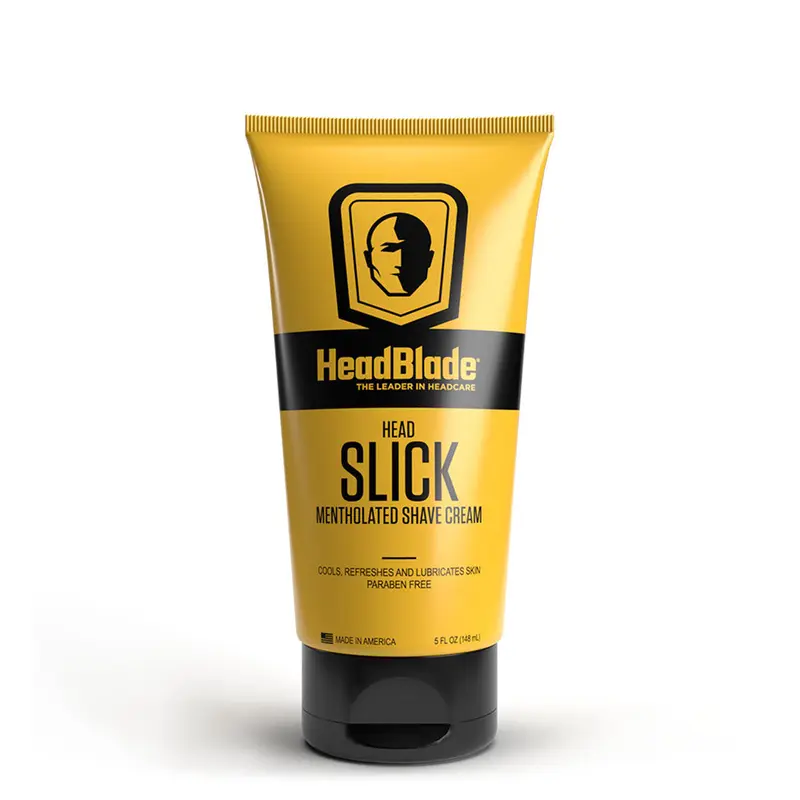 HEADBLADE HeadSlick Mentholated Premium Shave Gel & Aftershave for Men, Smooth Shave Shaving Foam, Aloe Leaf Oil, Coconut, Moisturizing, Hydrating, Paraben Free, Easy Rinse-Off, All Skin Types, 5 oz