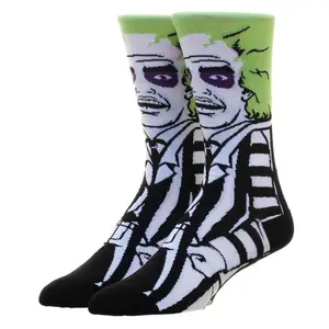 Beetlejuice 360 Men's Character Crew Socks
