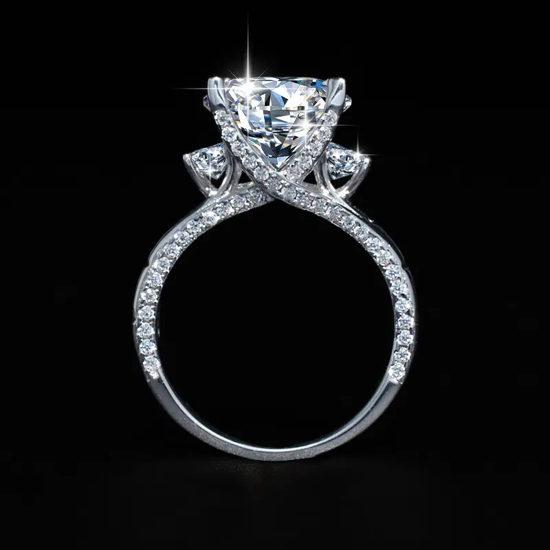 [EVA Jewelry] 925 Sterling Silver Synthetic Moissanite Ring