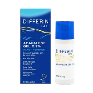 Acne Treatment Gel, 90 Day Supply, Retinoid Treatment for Face with 0.1% Adapalene, Gentle Skin Care for Acne Prone Sensitive Skin, 45g