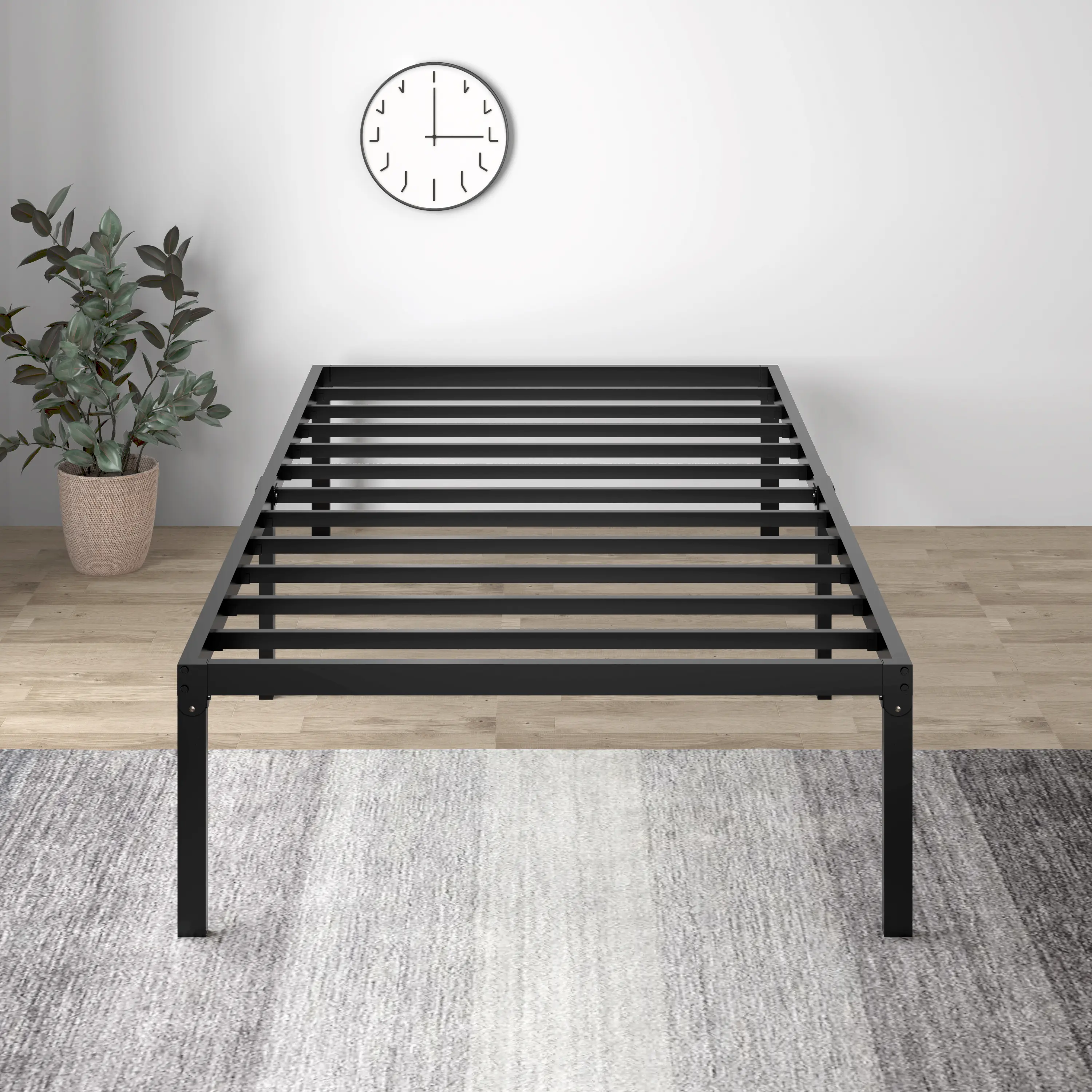 【Clearance】SHA CERLIN Basic Metal Bed Frame-Twin Size ,No Box Spring Needed/Noise-Free & Non-Slip Design. 【Clearance】SHA CERLIN Basic Metal Bed Frame-Twin Size ,No Box Spring Needed/Noise-Free & Non-Slip Design.
