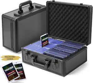 Toploader 35pt 3" x 4" Rigid Card Top loads Storage Box for ，With safety lock Settings,Sports Card Storage Boxes for Trading Cards,For PSA BGS SGC top loads sports card, waterproof hardboard box XL