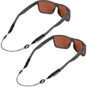 Pilotfish No Tail Adjustable Eyewear Retainer Cable Strap: Sunglasses, Eyeglasses, Glasses (16 Inch, Original 2-Pack)