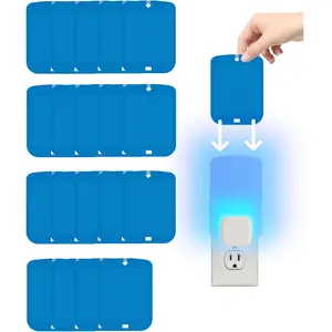 20 Pcs Refill Cartridges for Stem Flying Insect Light Trap, Replacement Glue Card Compatible with Indoor Plug-in Blue Light Trap for Fly Bug Mosquito Gnat