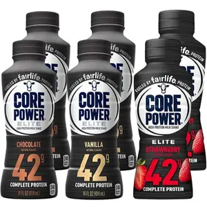 Core Power Elite High Protein Shake 42g Bottle 14oz 4 Vanilla 4 Strawberry 4 Chocolate  Energy Beverage Variety Pack - FS