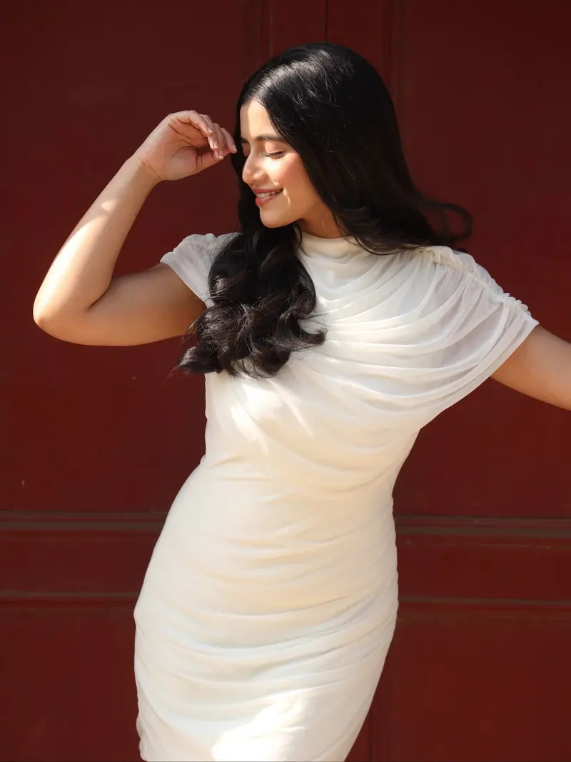 pleated satin dress - TikTok Shop