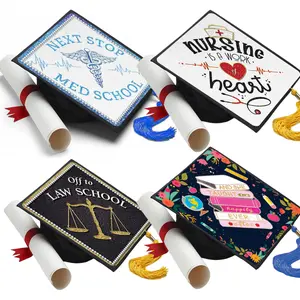 Career Graduation Cap Topper Class of 2026, Nursing Med School Law School Teacher Firefighter Engineer Grad Cap Decor, Graduation Hat Decoration Gift for Graduate