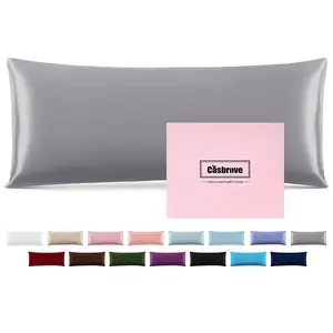 Silk Body Pillow Cover Pillow Pillowcase for Body Pillow Soft Pillow Cover Pillow Case Mulberry Silk Pillowcase for Sleep 20"X 54"
