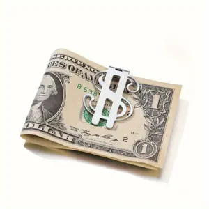 3pcs Men's Stainless Steel Money Clip, Minimalist Design Stainless Steel Money Clip For Father's Day/Christmas Gift, Gift Ready