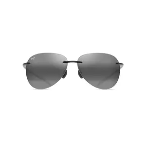 Maui Jim Sugar Beach Sunglasses 421-14 Shiny Transparent Light Grey Frame Neutral Grey Lenses