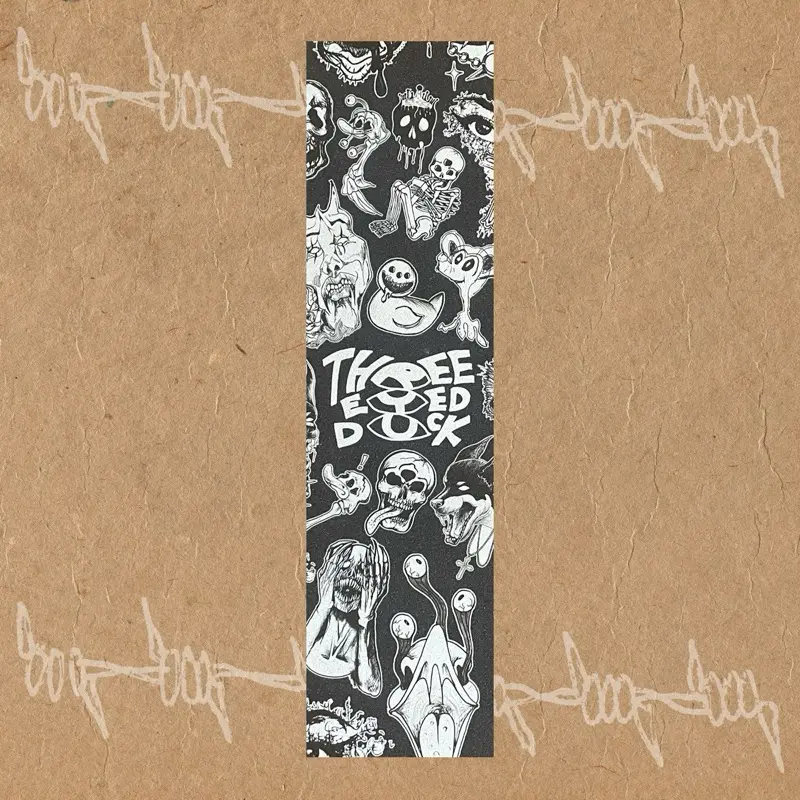 logos skateboard grip tape (Three Eyed Duck brand)