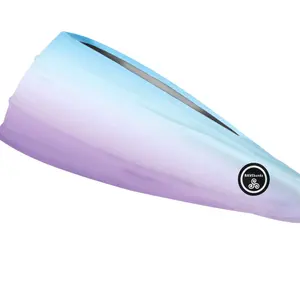 RAVEbandz The Pro - Wide Stretch Headband (Lilac Blue Ombre)