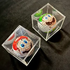 TheRealBoyNamedSioux Custom Hand Drawn Golf Balls - Mario and Luigi