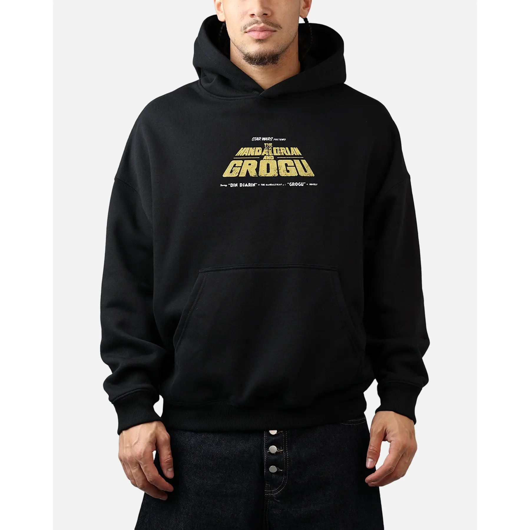 73Studio Star Wars Mandalorian Poster Hoodie Black