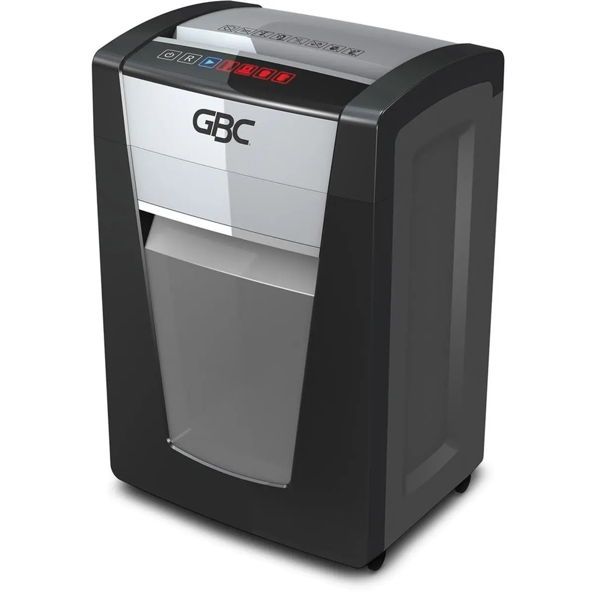 212 MAIN ACCO Brands GBC ShredMaster SX20-08 Super Cross Cut Paper Shredder, Auto-Jam-Clear, P-4 Level Secure Shredding, Touch Panel Control