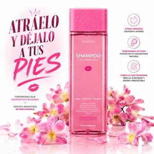 Herbalista Shampoo Con Feromonas For Women, 16.9 Fl Oz (500ml), Cacahuananche & Botanical Extracts, Atractive Formula, Sulfate-Free Inspired Haircare, Soft Shine & Fresh Romantic Aroma, Daily Hair Care Shampoo