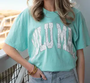 Aqua Camo Logo- Lulu Mac Tee