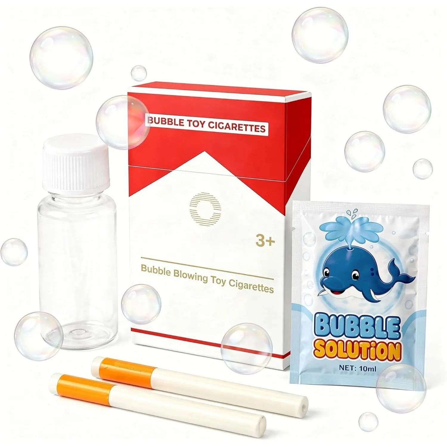 Bubble Blower Kit - 2 Pack Compact Bubble Wands with Refill Solution, Sleek Travel-Friendly Design for Parties, Festivals, and Outdoor Fun, Stress Relief Sensory Toy