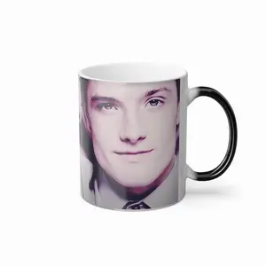 Josh Hutcherson - Viral The Edit - Heat Image Josh Hutcherson Morphing 11oz Mug Fnaf Hunger Games Peeta Malark Tiktok Viral Edit Mug, Gift Mug For All