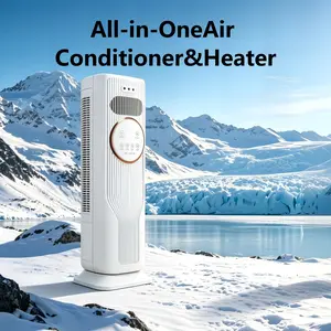Portable Vertical Tower Fan Heater - 28ft/s Airflow, 3 Speeds, 2 Heat Modes, Remote Control, Tip-Over Safety Switch, Space-Saving Design for Large Rooms, Garages,summervibes