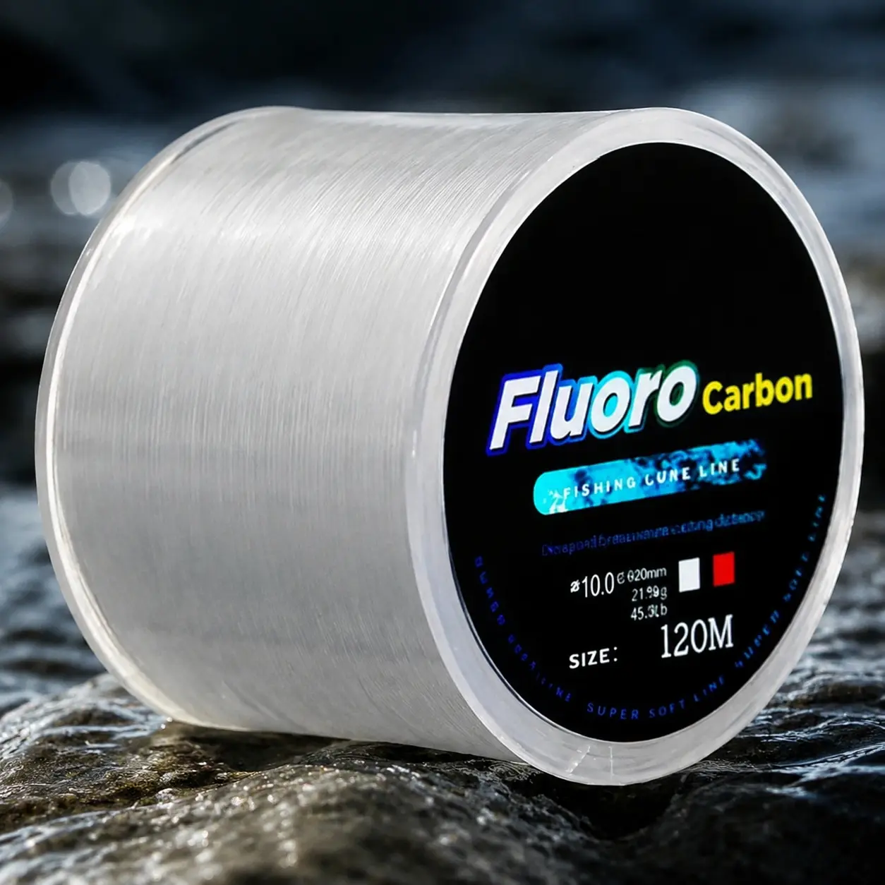 Fluorocarbon Coated High-Sensitivity Fishing Line, Carbon Leader Kit, 120m Sinking, 0.20-0.60mm, 7.15-45lb Test, Saltwater Freshwater Lure Fishing, Long Cast Durable High Strength, Fishing String, Fishing Tackle, Outdoor Fishing Equipment, Fishing Stuff