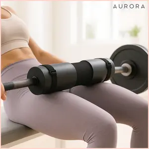 Foam Barbell Pad 17" Length for Hip Trust Squats Workout Portable Gym Cushion Comfortable