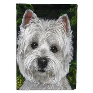 212 MAIN Westie Baby Face Garden Flag, 11x0.01x15 in, Polyester, Weatherproof, Double-Sided