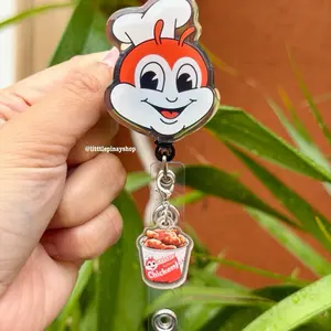JolliBee Retractable ID Badge Reel Alligator Clip