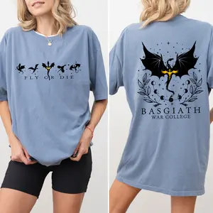 Motivational Flying Dragon Comfort Colors Shirt, Bookish Unisex Tee, Fantasy Reader Clothing, Gifts For Book Lovers