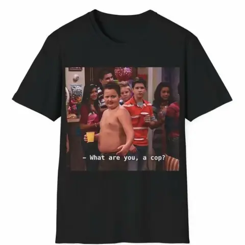 Gibby What Are You A Cop Unisex T-shirt, Gibby Adult Casual T-shirt Menswear Top Underwear Tshirt graphic tees