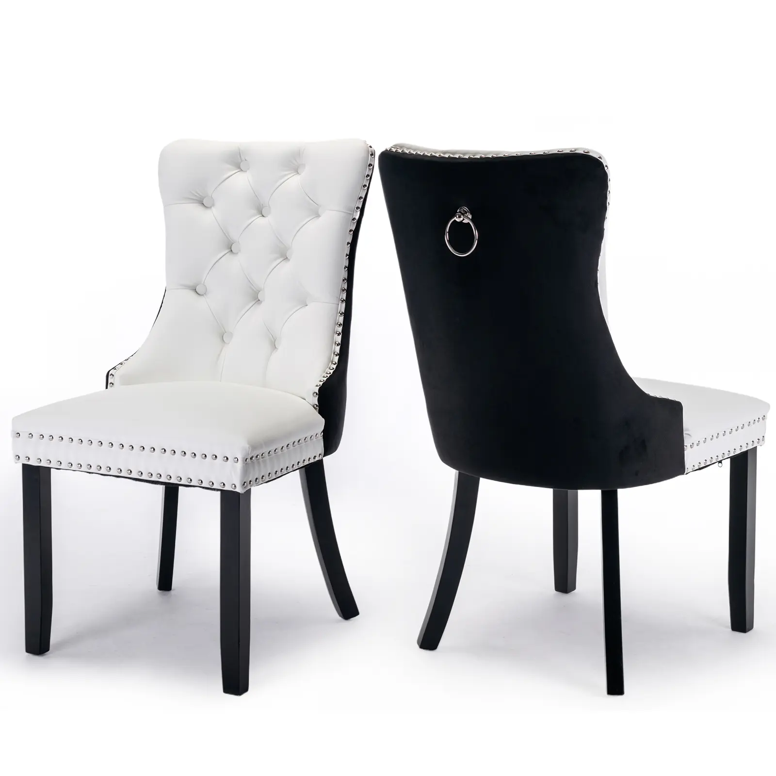 Black&White-PU&Velvet