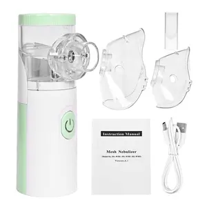 Portable Nebulizer,Portable Humidifier with Auto-Cleaning Dual Modes Handheld for Respiratory Care at Home Travel Adult Kid Friendly Design(Dry battery type)