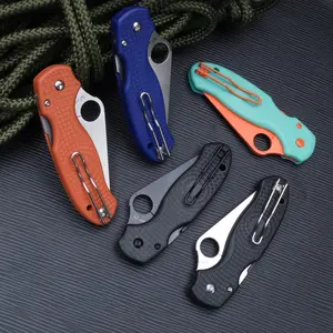 C223 Outdoor Folding Knife, PVC Handle, High Hardness Corrosion Resistant Blade, Outdoor Fishing and Camping EDC Tool, Portable Tool, Best Gift.