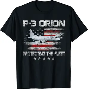 P-3 Orion Sub Hunter ASW Airplane Vintage Veterans Day Gift T-Shirt - Ronniemu Shop 72B08L6CPKQS
