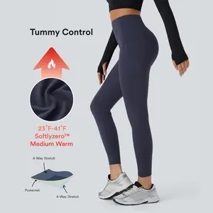 Halara SoftlyZero™ Plush Thermal High Waisted Tummy Control Pocket Workout Leggings