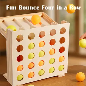 Bounce Ball Battle Table Game, Kids and Seniors Interactive Board Game, Hand-Eye Coordination Training, Educational Toy for Family Fun