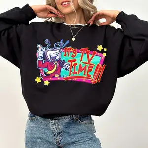 [ Youth & Adult ] It’s TV Time Meme Tshirt Tenna Deltarune Game  Sweatshirt, Video Game Fan Shirt, Cloud Tee Movie Tee, Gift For Men & Women