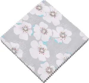 84 Charm Squares for Quilting 5x5 in Peach Blossom Floral Fabric Material