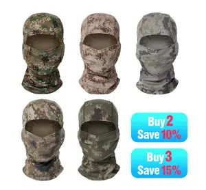5-Pack Camo Tactical Balaclava Set | UV  Face Mask & Neck Gaiter | Unisex for Motorcycle, Fishing, Hiking | Breathable Windproof Outdoor Sports Accessories