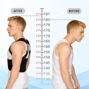 Shapewear Adjustable Posture Corrector Back Brace Shoulder Straightener with Shoulder Support for Back Pain Relief for Men and Women ShoulderTraining Straps