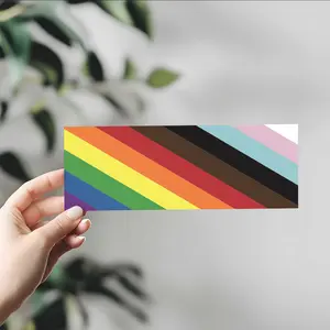 Rainbow Pride Flag Bumper Sticker Rainbow Pride Flag Bumper Sticker