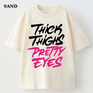 Thick Thighs Pretty Eyes 2026 T-Shirt – Funny Gym Graphic Tee, Vintage Cotton Shirt