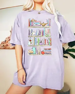 Princess Book Shirt, Teacher Librarian Sweatshirt, Book Lover Gift, Belle's Library Shirt, Book Worm Sweatshirt