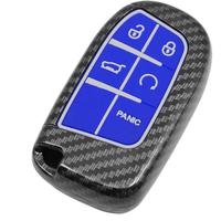 Blue Silicone & Black Carbon Fiber Patte