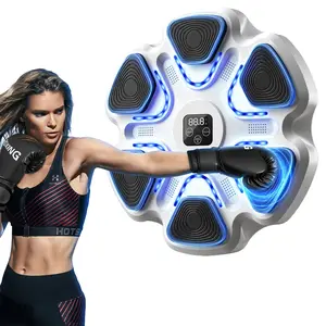 Music Boxing Six-Target Training Machine - Wall Mount Fun Fitness for Kids, Music Boxing Machine Interactive Boxing Trainer - Enhance Workout Fun