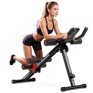 Adjustable Ab Machine – Full Body Core Trainer with LCD Display - No Gym Needed!
