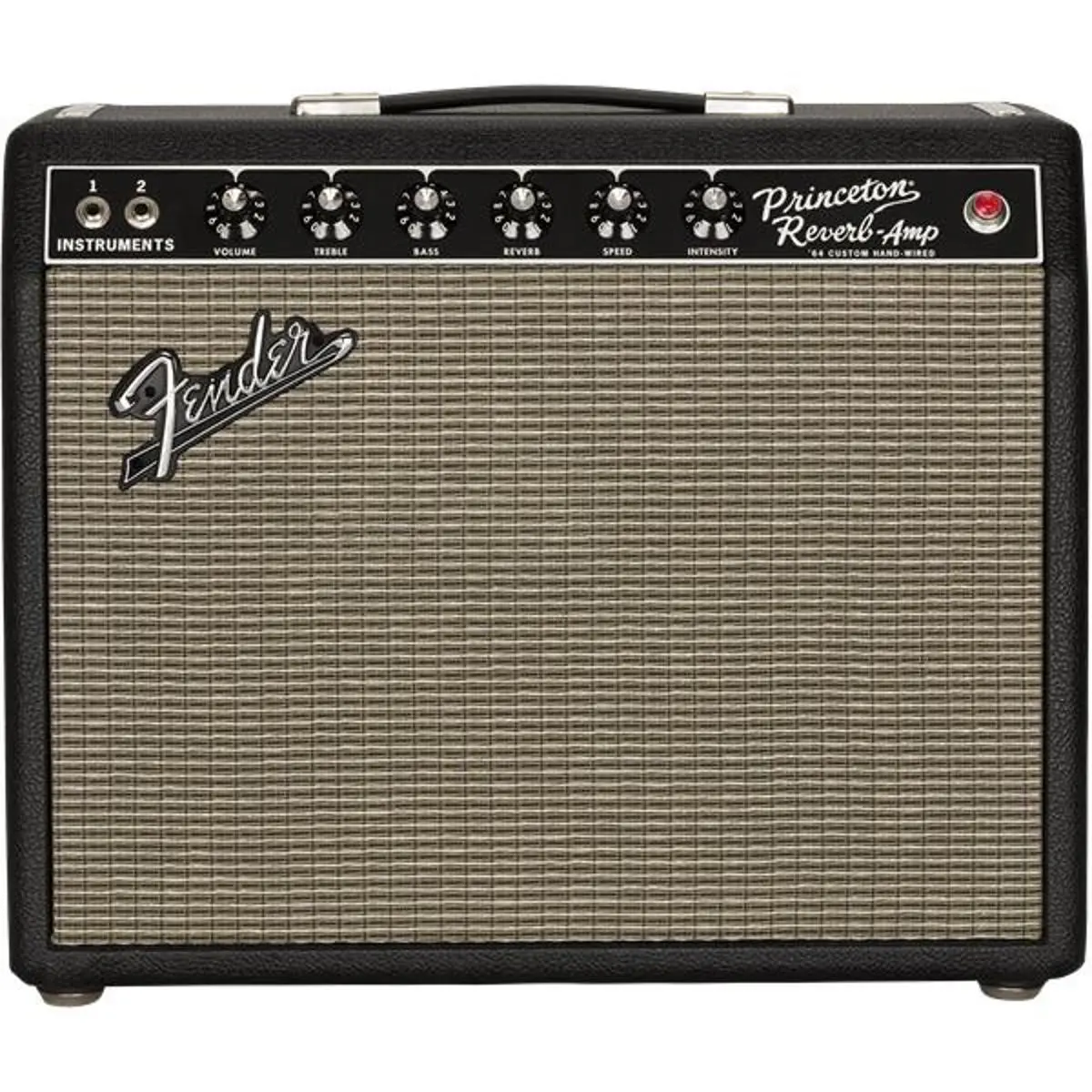 Fender '64 Custom Princeton Reverb 12W Amplifier with 10" Jensen P10R Alnico Speaker, Black